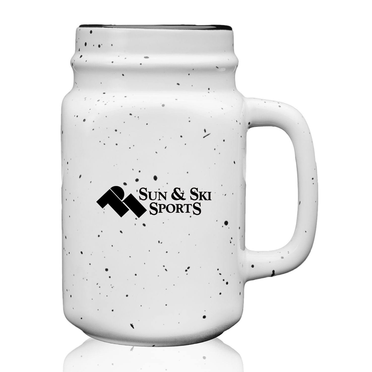 16 oz. Savannah Speckle Ceramic Mason Jars 1