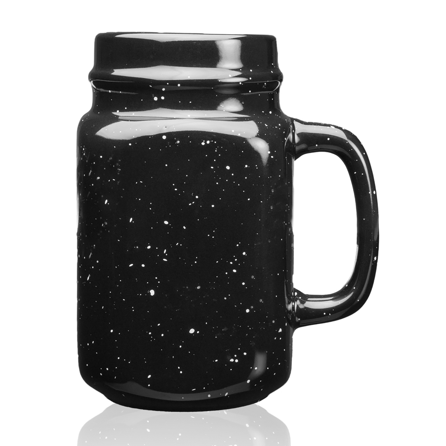 16 oz. Savannah Speckle Ceramic Mason Jars 1