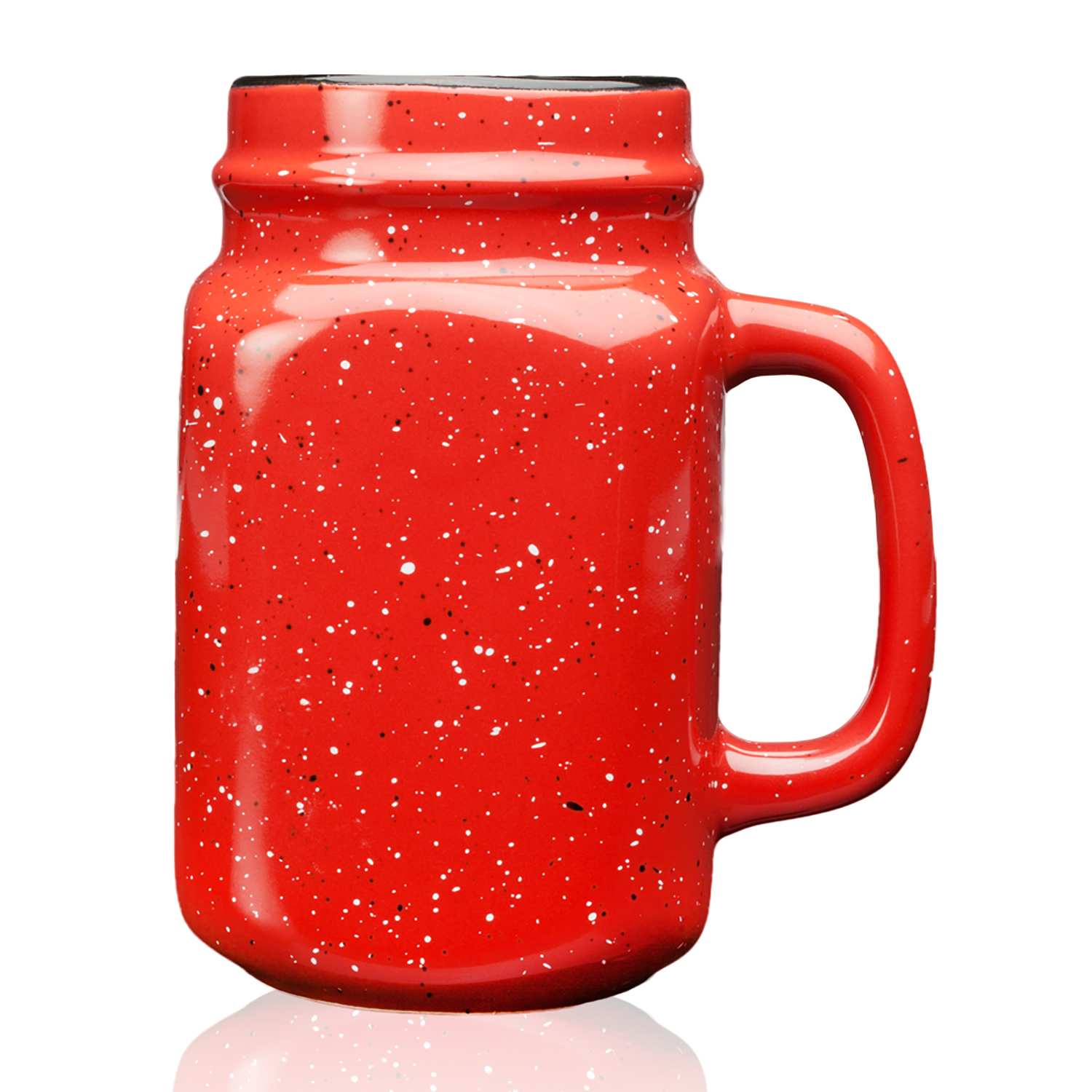 16 oz. Savannah Speckle Ceramic Mason Jars 1