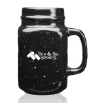 16 oz. Savannah Speckle Ceramic Mason Jars - Additional Image 16 oz. Savannah Speckle Ceramic Mason Jars - Additional Image