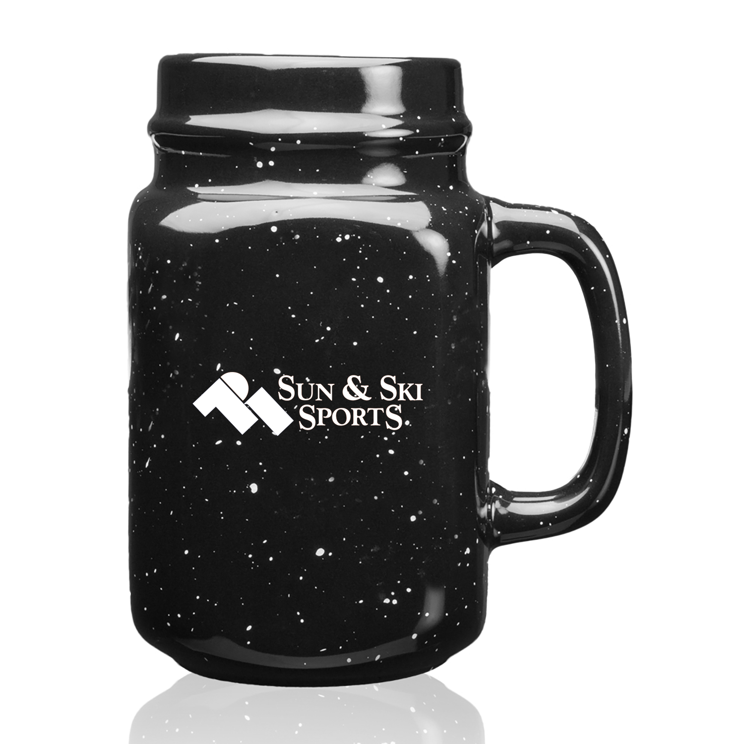 16 oz. Savannah Speckle Ceramic Mason Jars 1