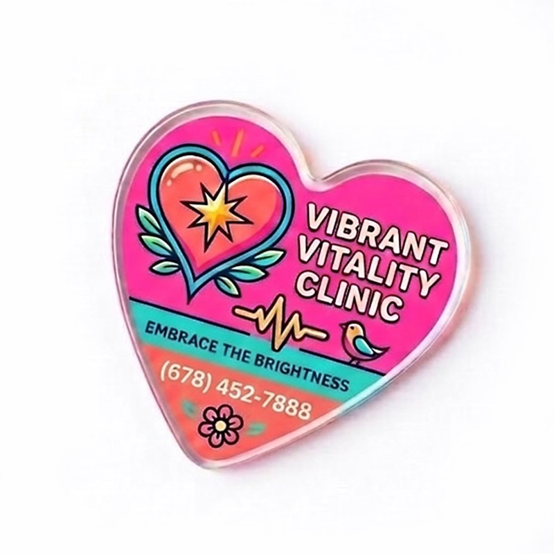 Heart Acrylic Magnet 1 Heart Acrylic Magnet 1