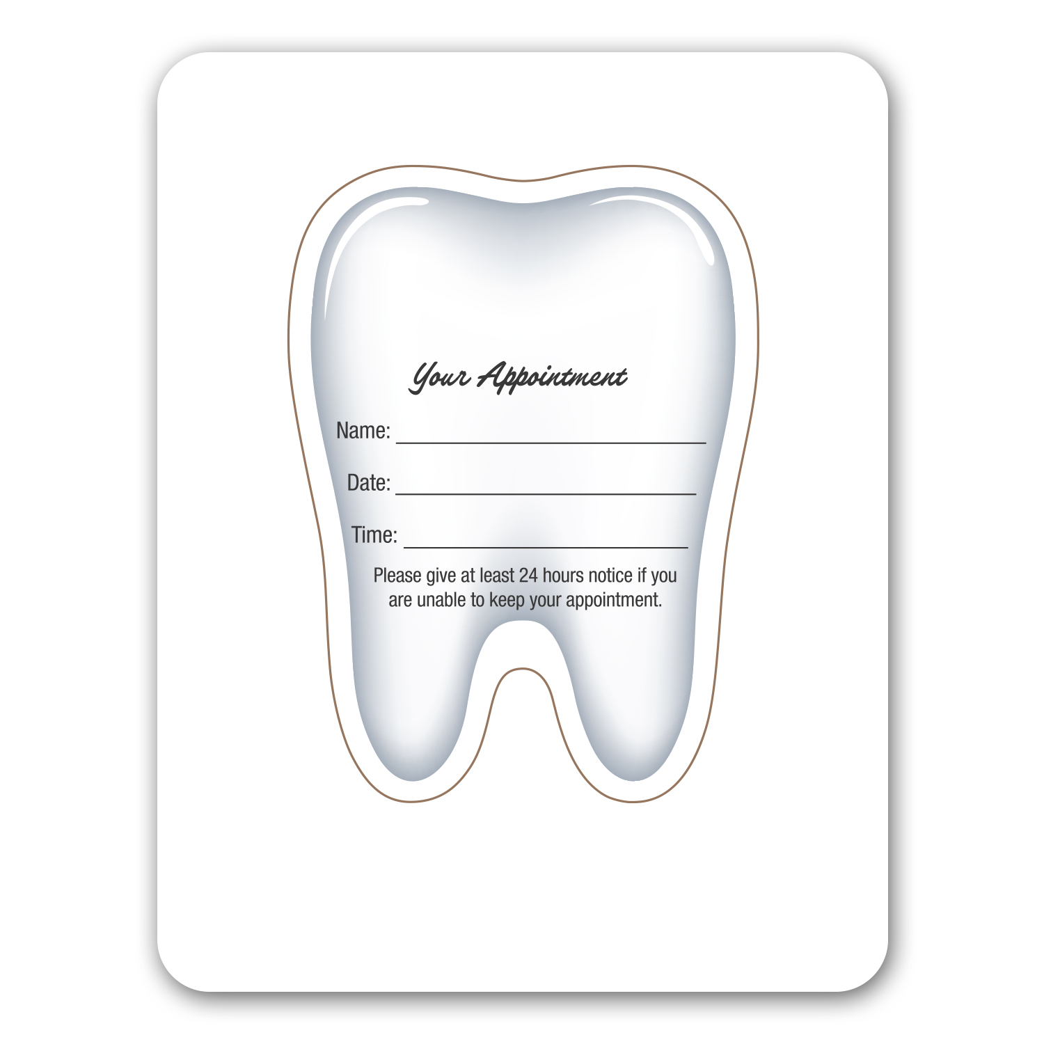 Tooth Punch Out Picture Frame Magnet 1