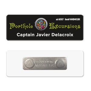 1 x 3 Name Badge - Magnet Back 1 1 x 3 Name Badge - Magnet Back 1