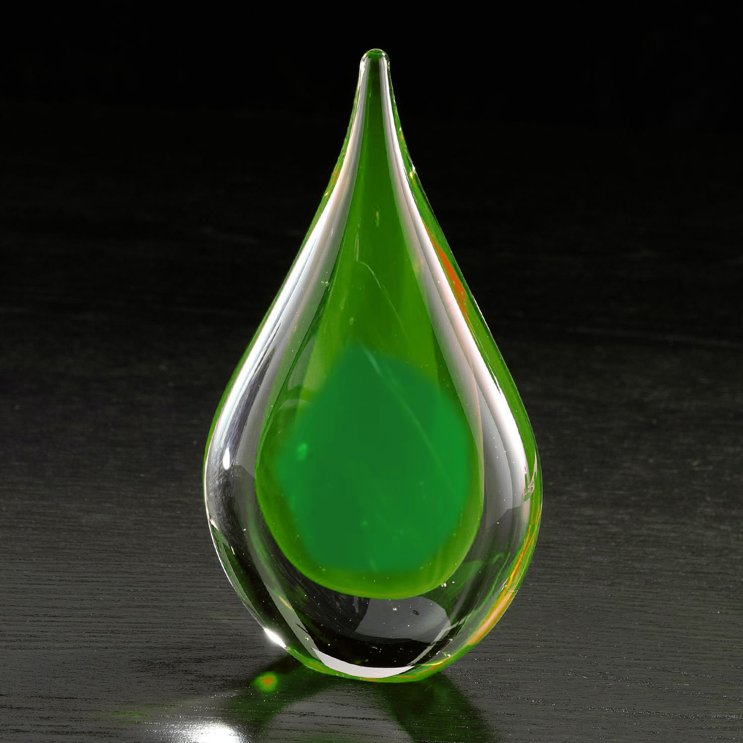 Fusion Art Glass Award w/ Black Base 1