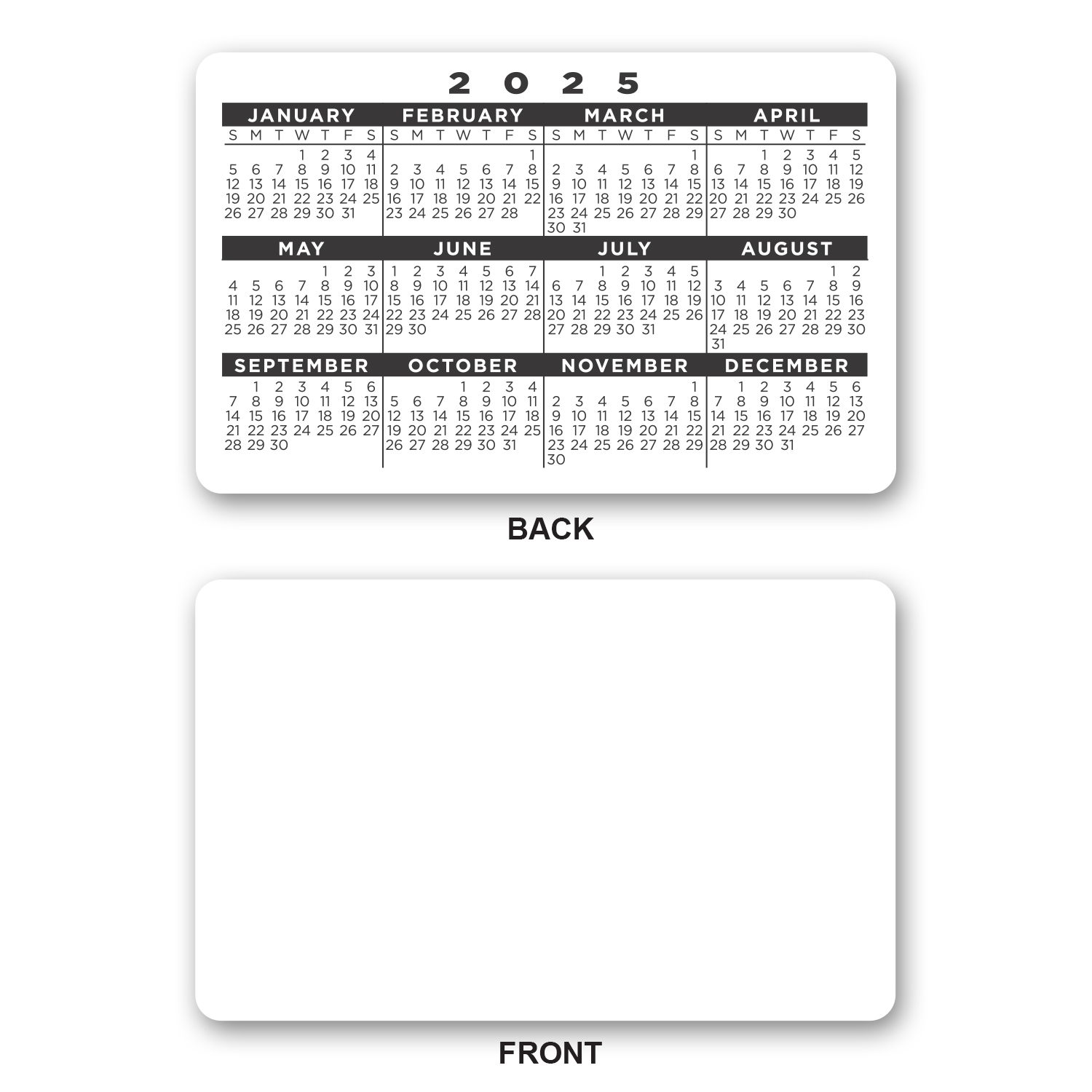 Plastic Wallet Card - 10 mil 1