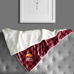 Micro Mink Sherpa Blanket - Red Plaid Micro Mink Sherpa Blanket - Red Plaid