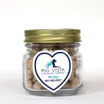 Half Pint Jar with Small Heart Magnet Pet Fill - Mini Dog Bones Half Pint Jar with Small Heart Magnet Pet Fill - Mini Dog Bones