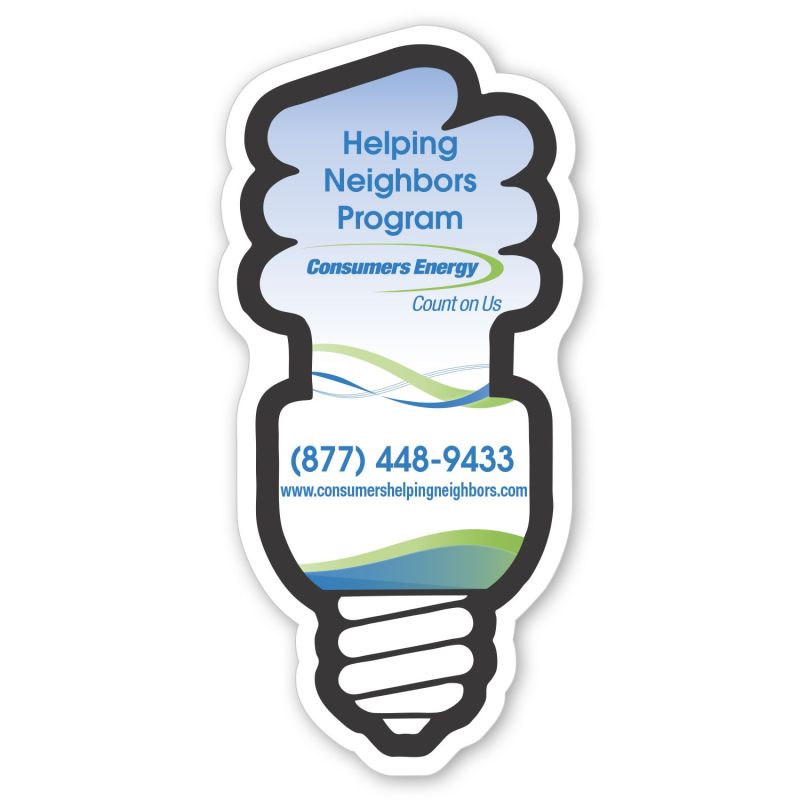Go Green Fluorescent Lightbulb Magnet 1 Go Green Fluorescent Lightbulb Magnet 1