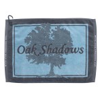 100% Cotton Jacquard Woven Golf Towel w/Carabiner - Custom 100% Cotton Jacquard Woven Golf Towel w/Carabiner - Custom