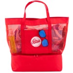 2" 1 Striped Mesh Beach Bag Cooler 1 2" 1 Striped Mesh Beach Bag Cooler 1