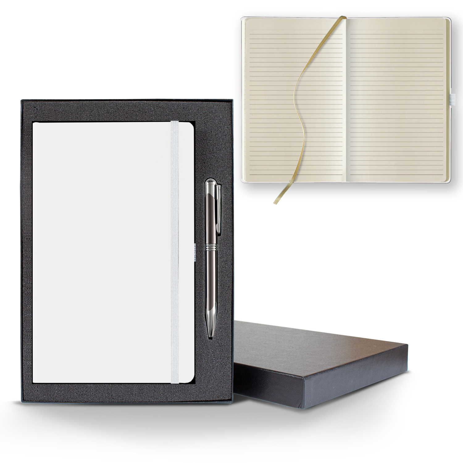 Castelli Matra Medio Lined Ivory Page Journal Gift Set 1