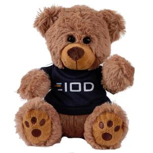 Plush Bear w/ Embroidered Paws and T-Shirt 1 Plush Bear w/ Embroidered Paws and T-Shirt 1