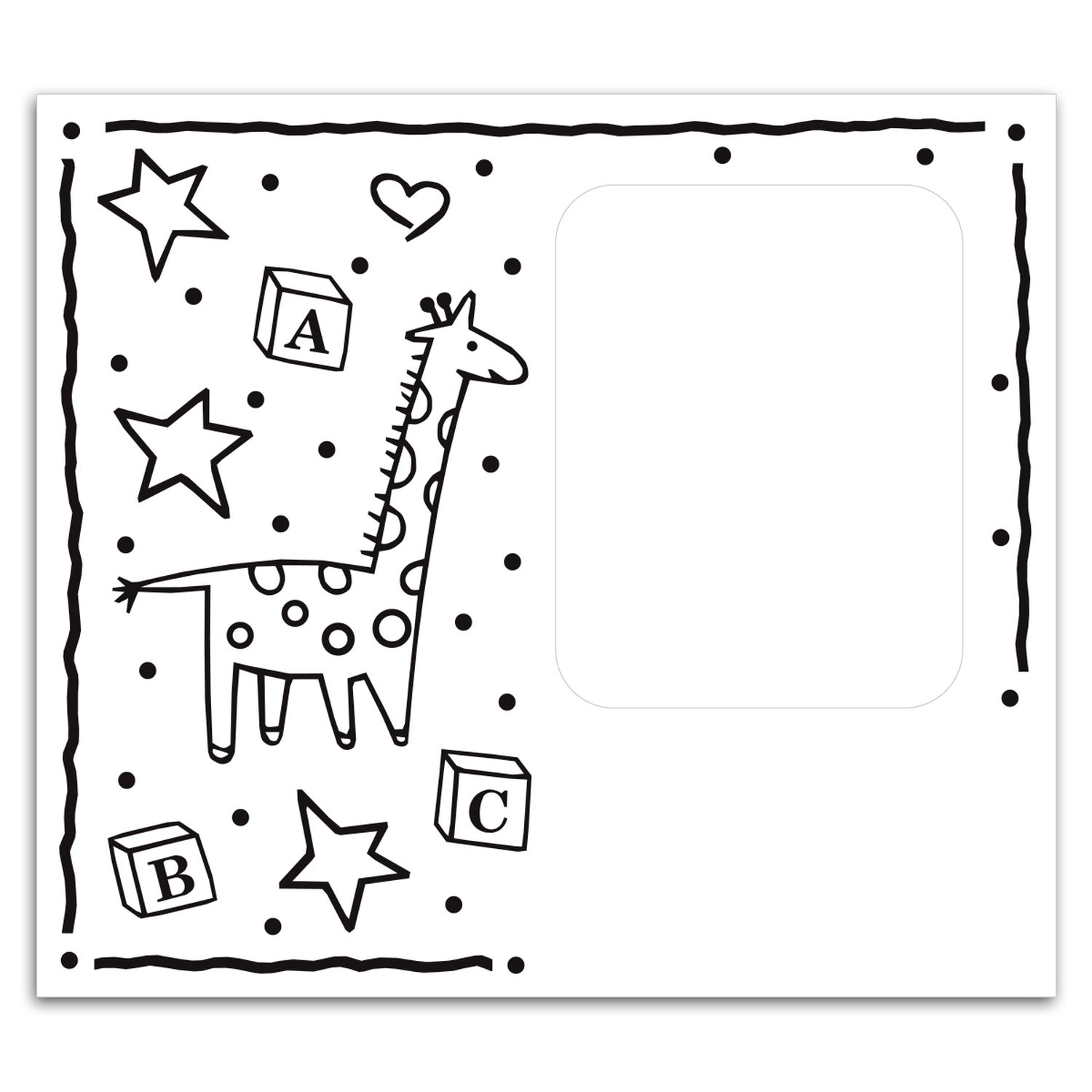 Rectangle Punch Out Picture Frame Magnet 1
