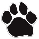 Paw Print Car Sign Magnet 2 Paw Print Car Sign Magnet 2