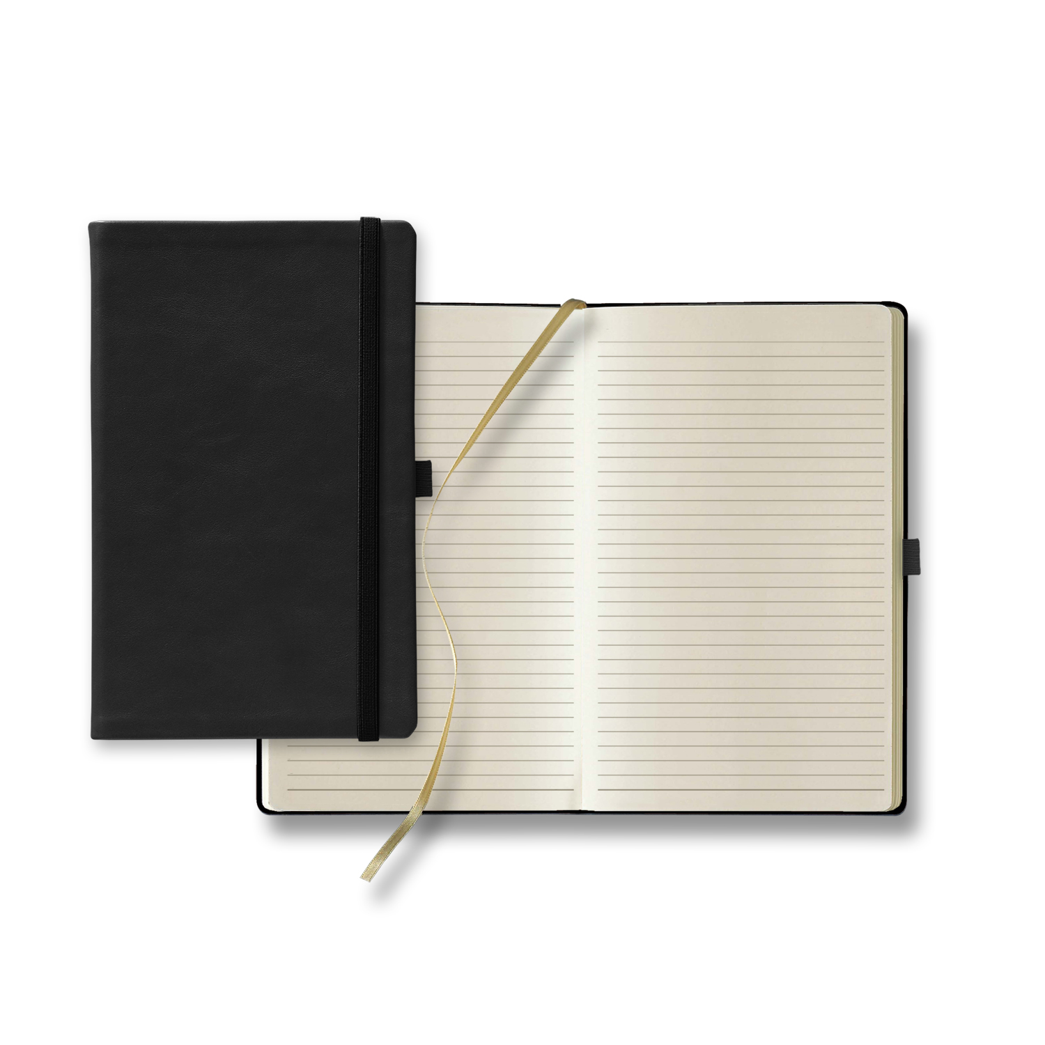 Castelli Calf Leather Medio Lined Ivory Page Journal 1