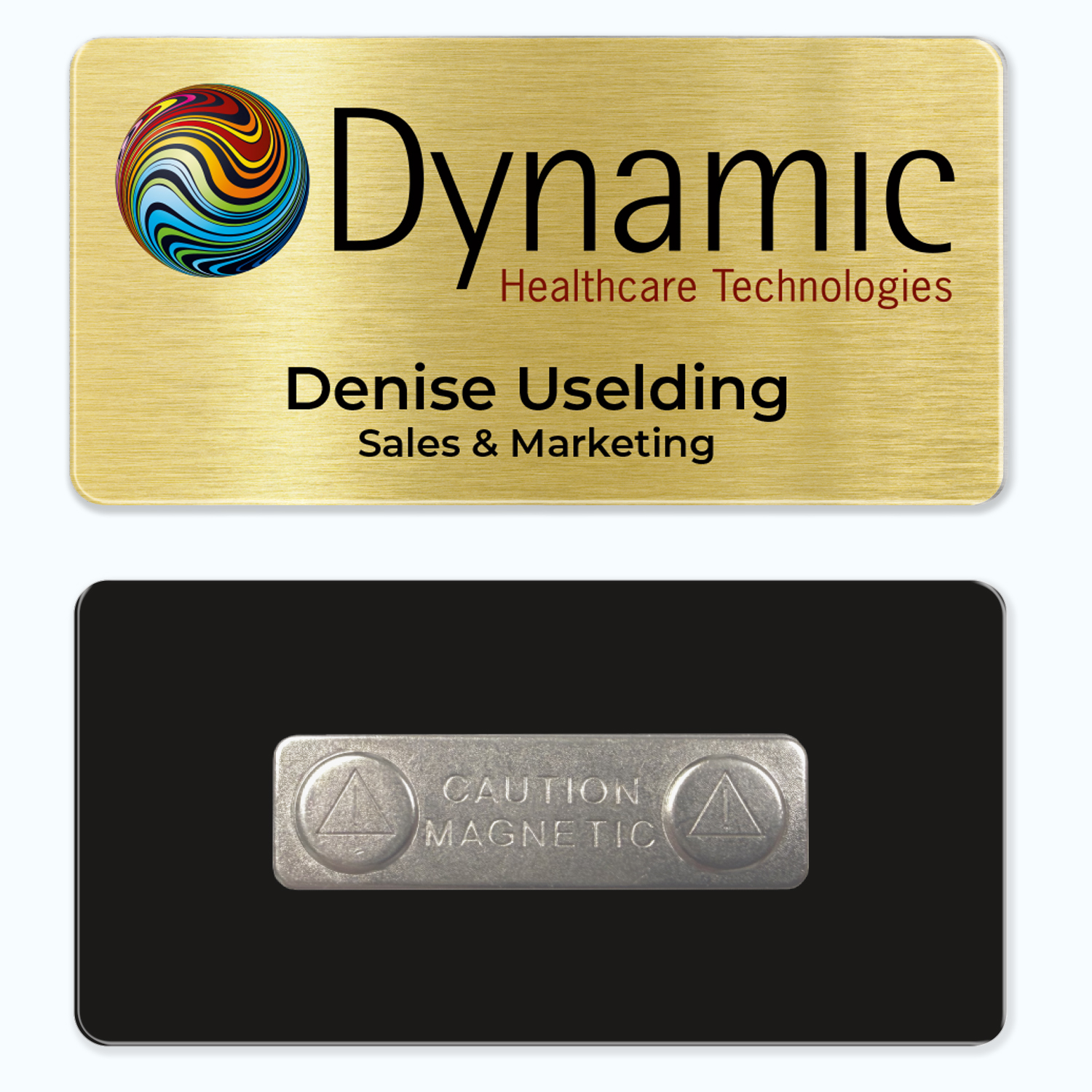 1.5 x 3 Name Badge - Magnet Back 1