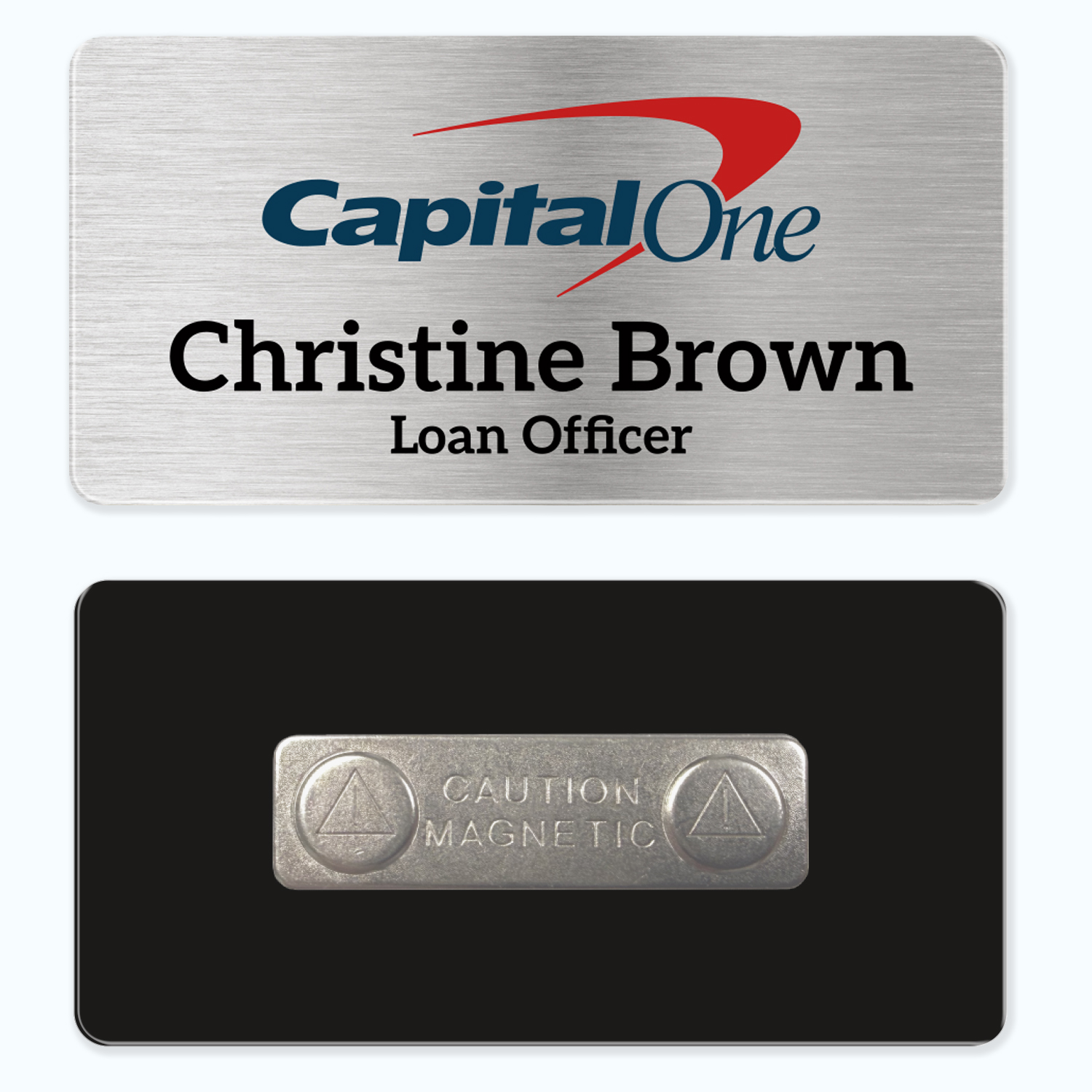1.5 x 3 Name Badge - Magnet Back 1