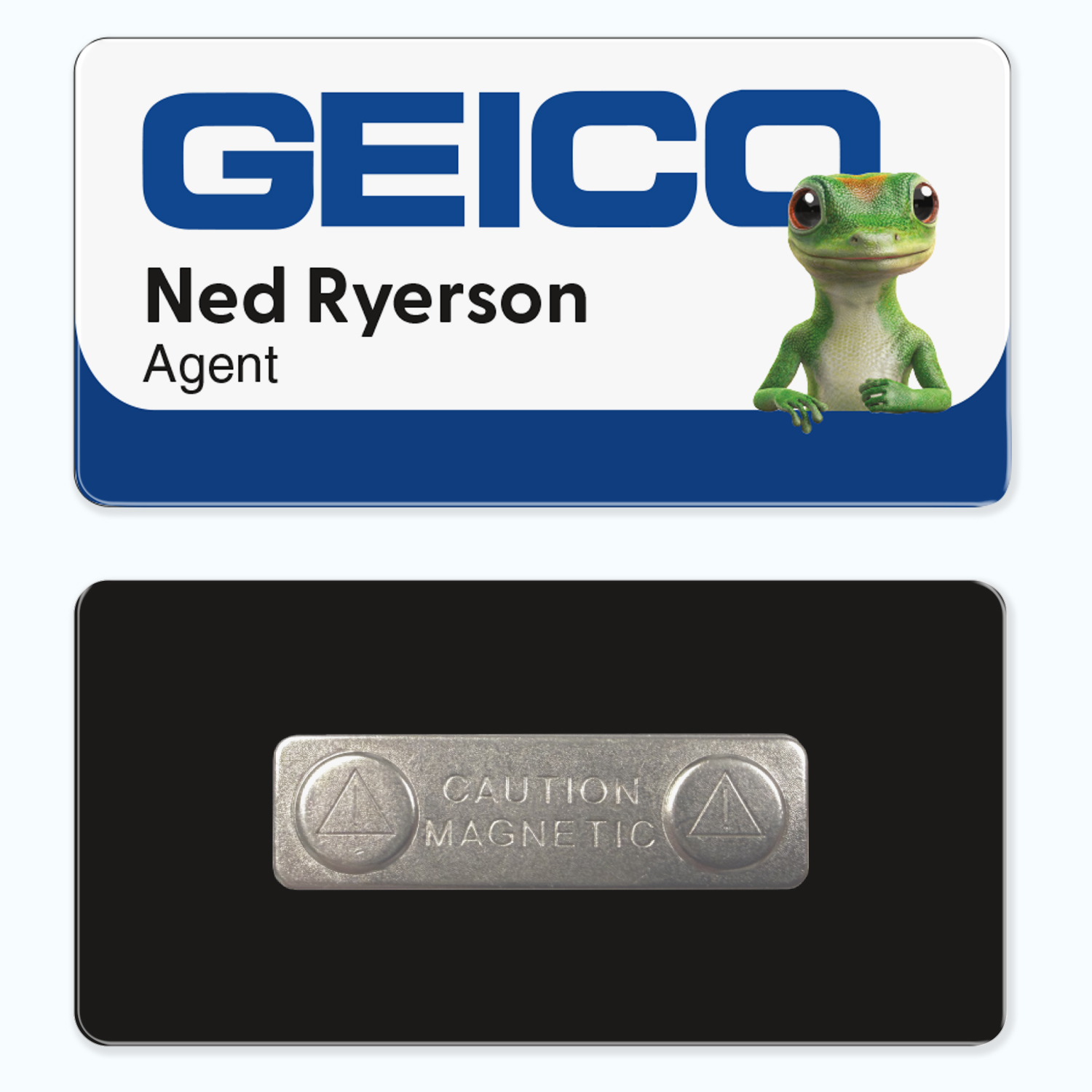 1.5 x 3 Name Badge - Magnet Back 1