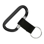 Carabiner with Strap - Black Carabiner with Strap - Black