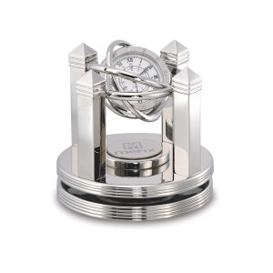 Celestial Silver Gimbal Clock 1 Celestial Silver Gimbal Clock 1