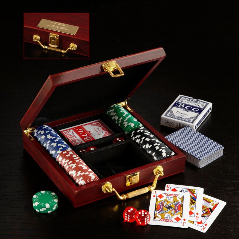 Wooden Box Poker Set 1 Wooden Box Poker Set 1