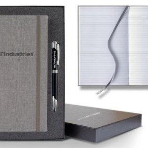 Castelli Linen Banded Medio Lined White Page Journal Gift Set 1 Castelli Linen Banded Medio Lined White Page Journal Gift Set 1