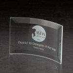 Crescent Small Glass Award 1 Crescent Small Glass Award 1
