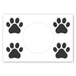 2 in1 Circle Car Magnet with 4 Paw Prints 2 2 in1 Circle Car Magnet with 4 Paw Prints 2