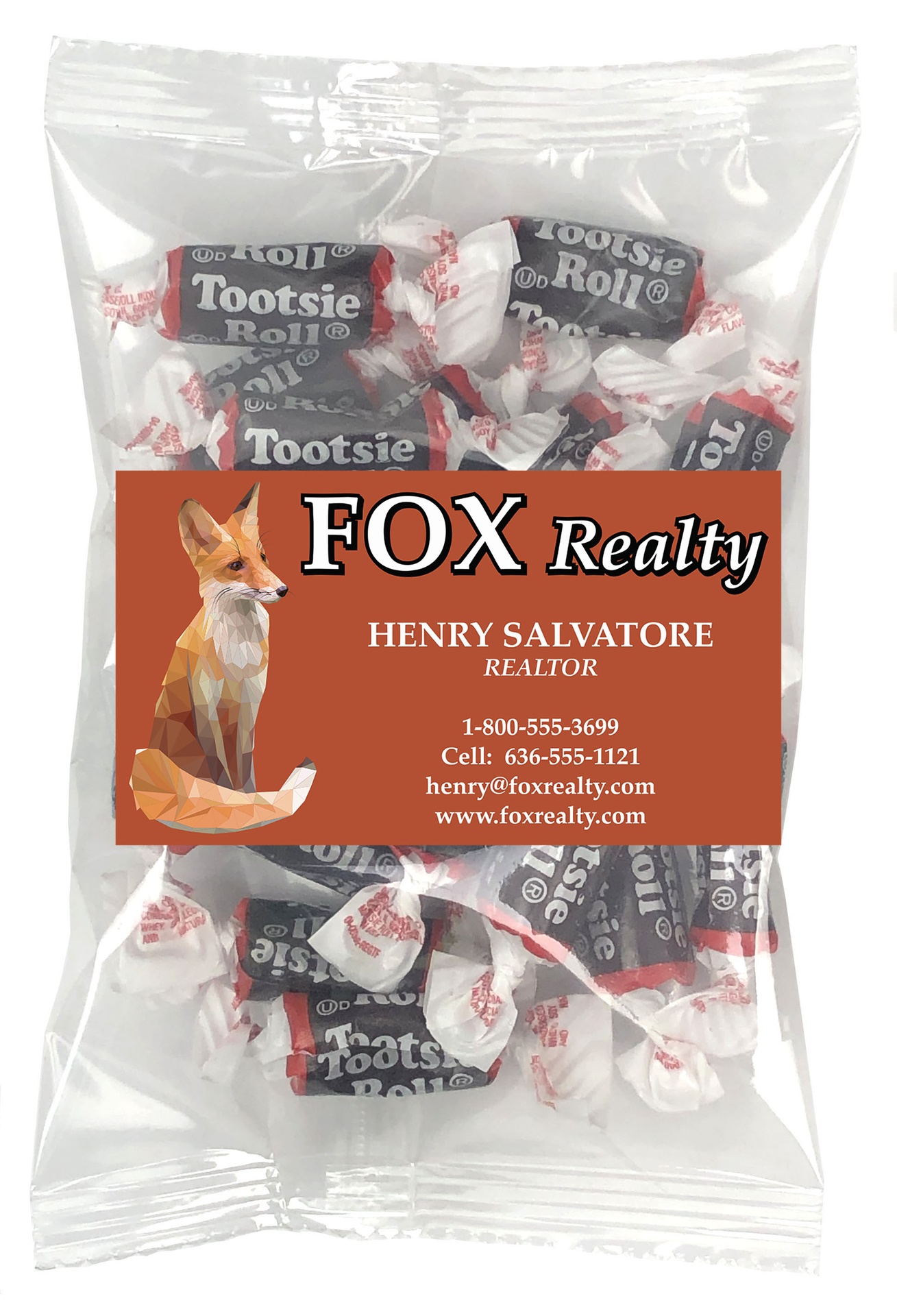 Small Snack Bag with Rectangle Magnet Standard Fill 1