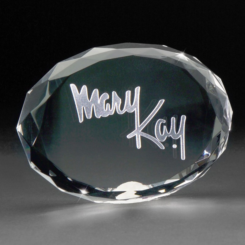 3D Crystal Oval Paperweight 1 3D Crystal Oval Paperweight 1