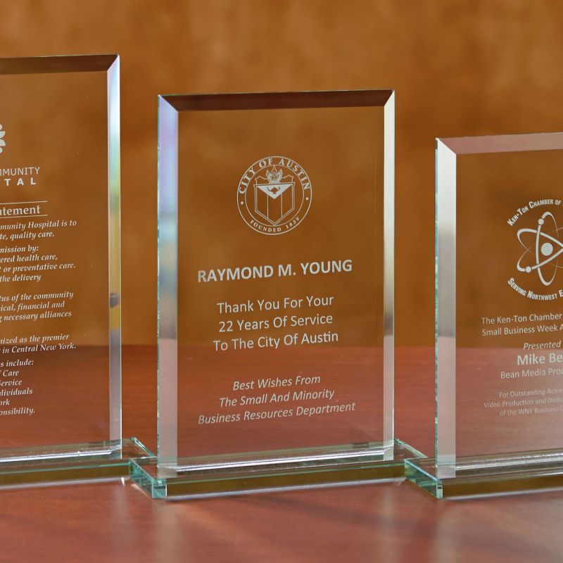 Beveled Rectangle - Medium Award 1 Beveled Rectangle - Medium Award 1