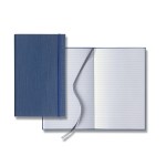 Castelli Linen Banded Medio Lined White Page Journal - Blue Castelli Linen Banded Medio Lined White Page Journal - Blue