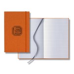 Castelli Linen Banded Medio Lined White Page Journal - Orange Castelli Linen Banded Medio Lined White Page Journal - Orange