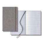 Castelli Linen Banded Medio Lined White Page Journal 8 Castelli Linen Banded Medio Lined White Page Journal 8