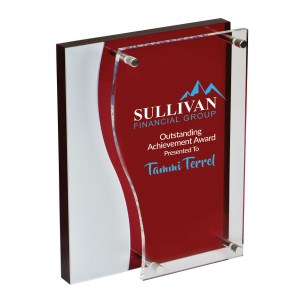 Bilevel Red Acrylic Award 1 Bilevel Red Acrylic Award 1