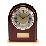 Rosewood and Black Glass Arch Clock 2 Rosewood and Black Glass Arch Clock 2