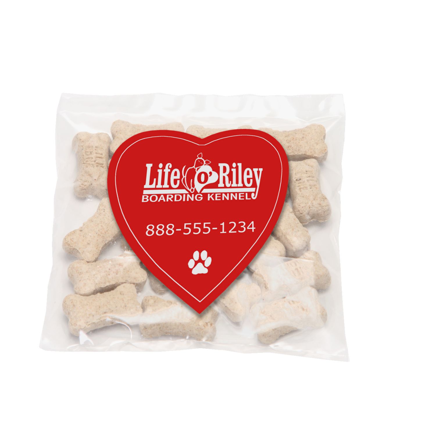 Mini Snack Bag with Large Heart Magnet Pet Fill 1