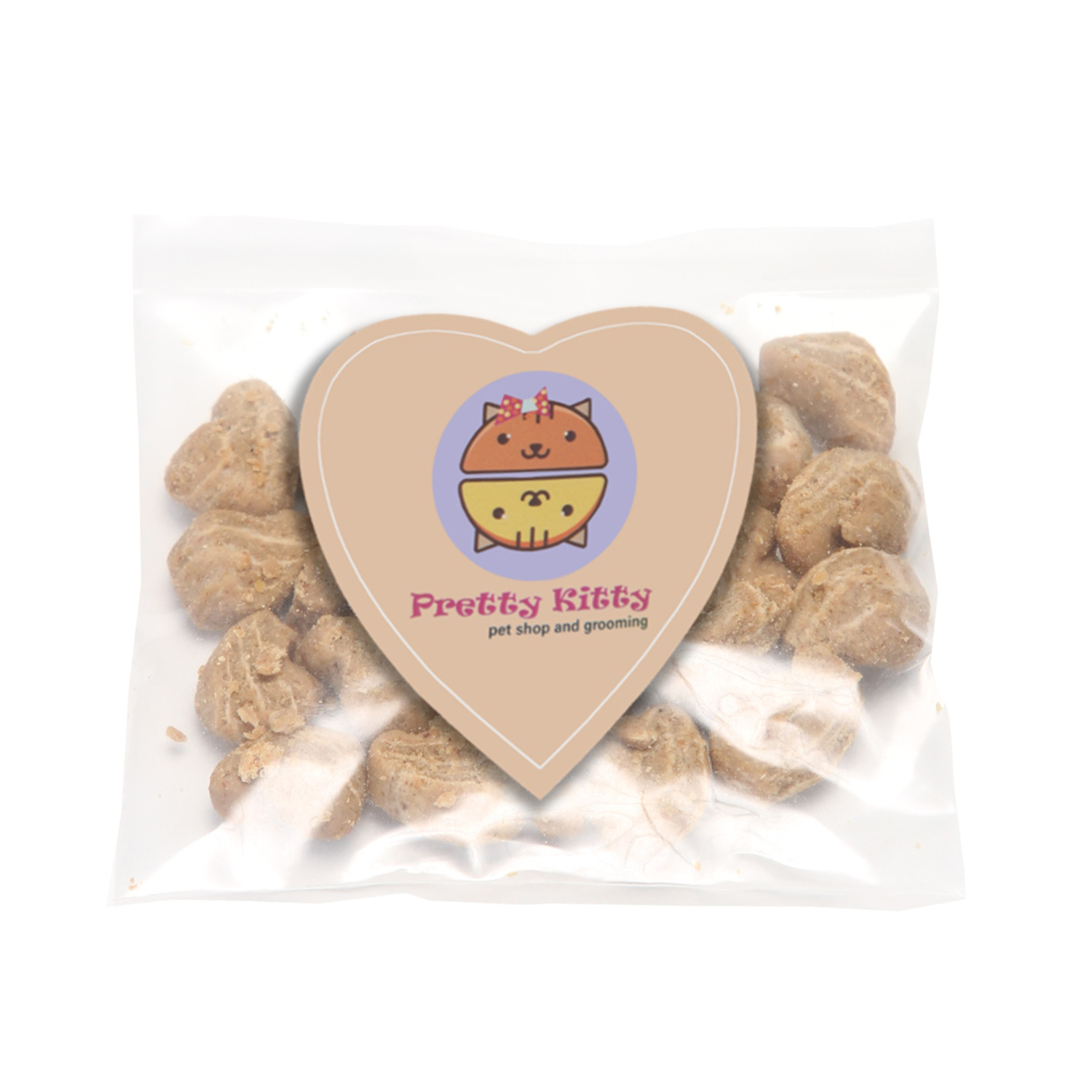 Mini Snack Bag with Large Heart Magnet Pet Fill 1