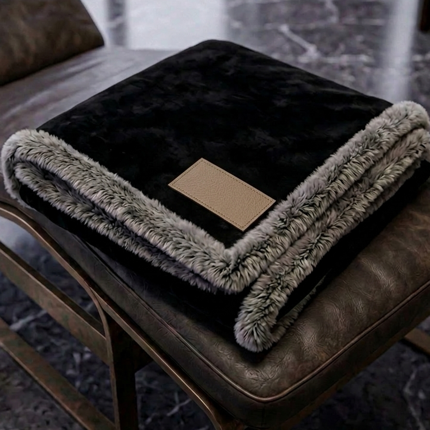 Velvafur Throw 1