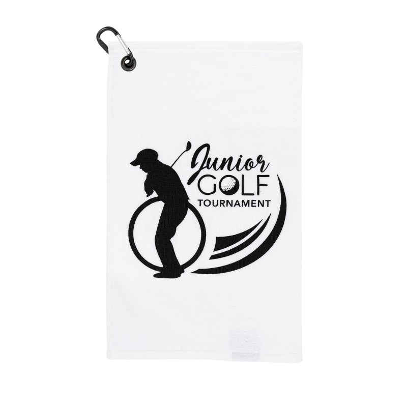 Junior Golf Towel - White 1 Junior Golf Towel - White 1