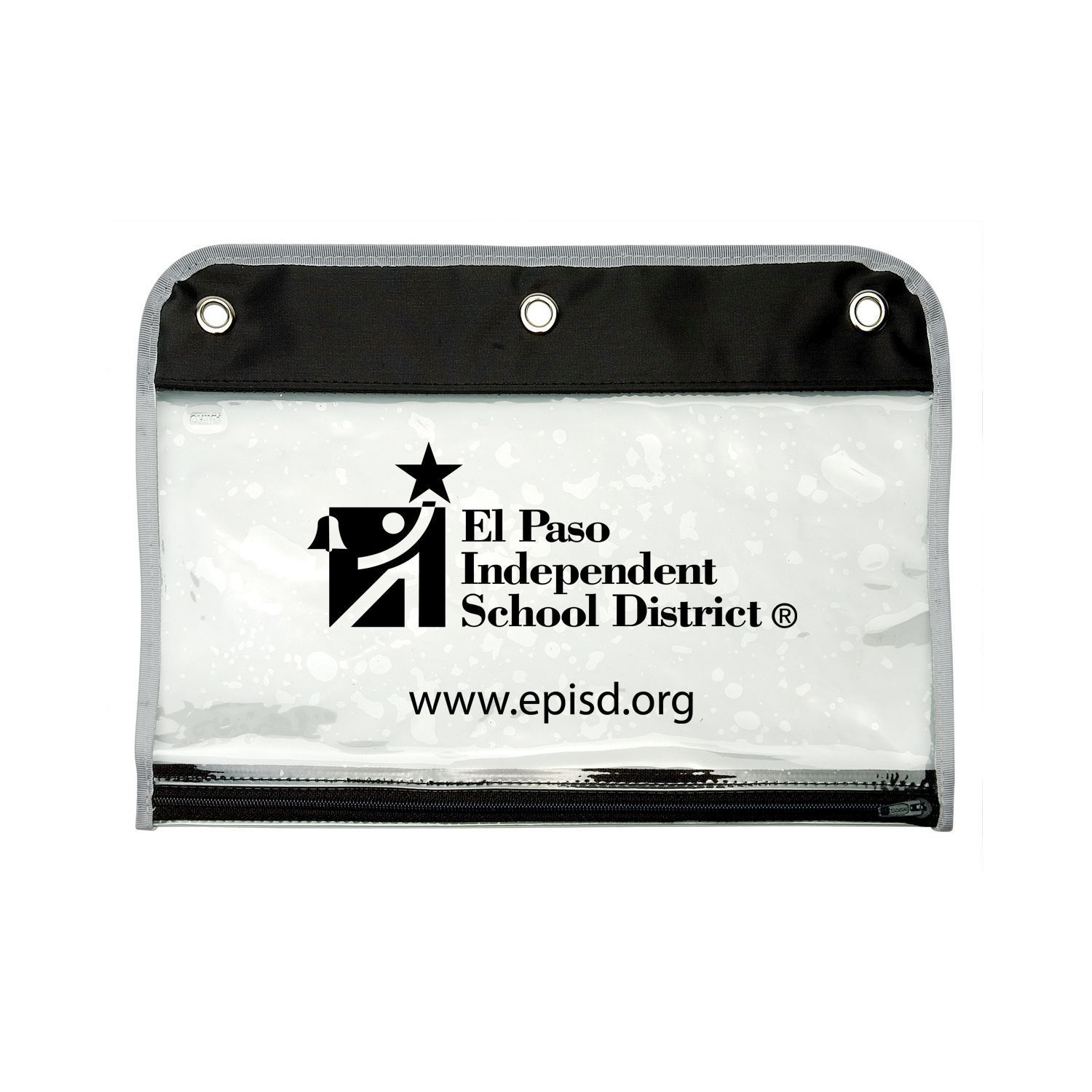 Zippered Portfolio Pouch W/Three Holes 1