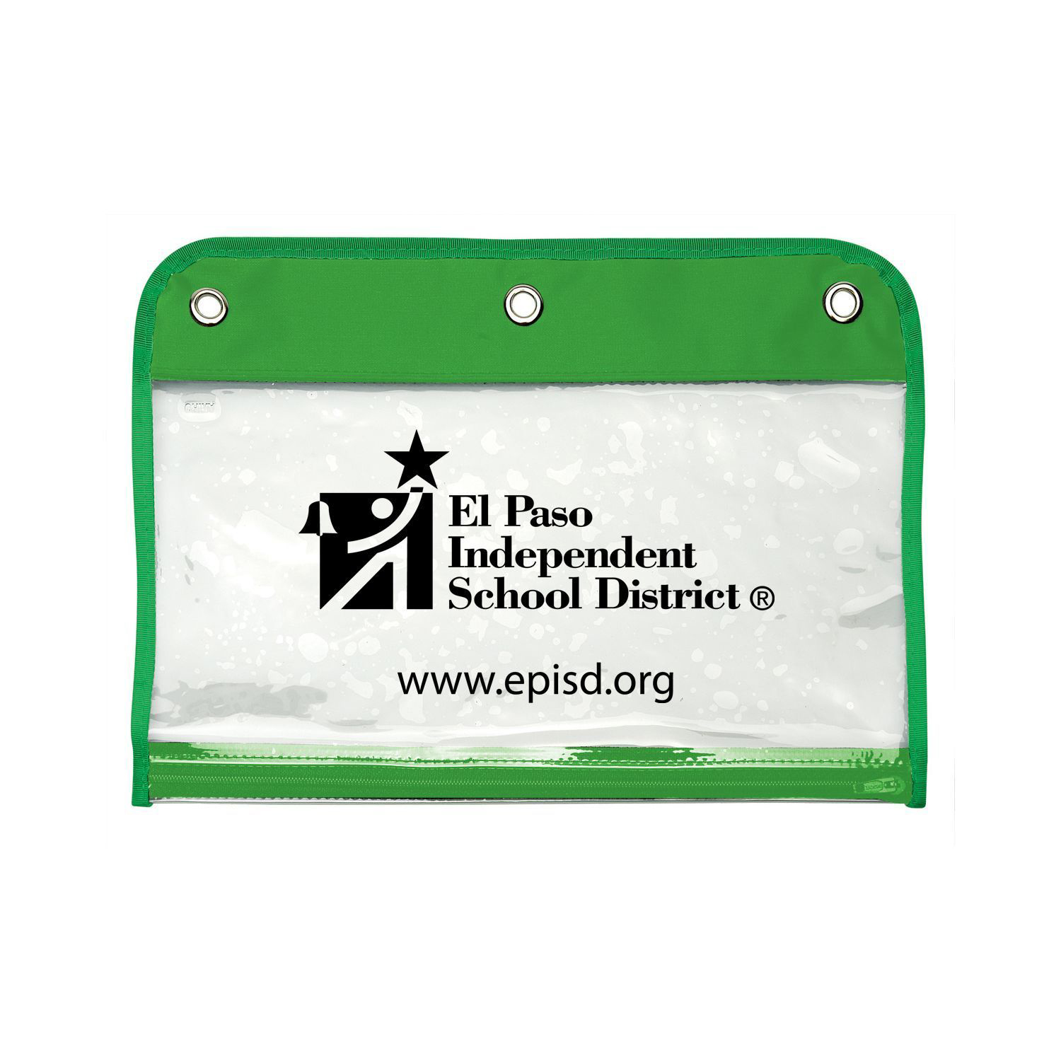 Zippered Portfolio Pouch W/Three Holes 1