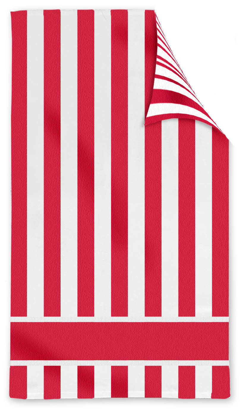 Double Sided Cabana Stripe Beach Towel 1