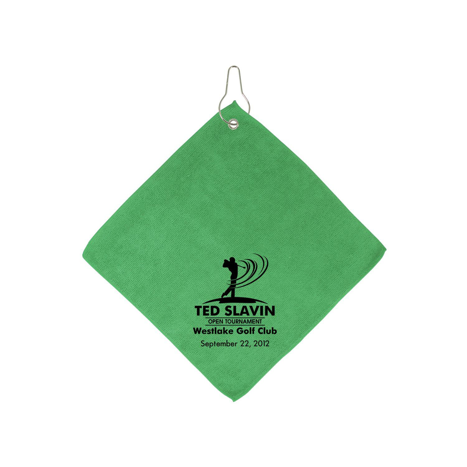 Microfiber Golf Towel W/Hook 1