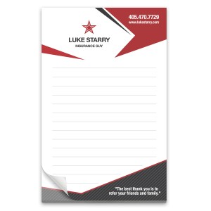 25 Page 5-1/2 x 8-1/2 Paper Note Pad 4CP 1 25 Page 5-1/2 x 8-1/2 Paper Note Pad 4CP 1