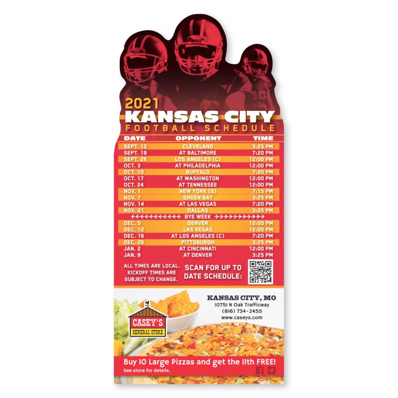 Football Schedule Magnet 1 Football Schedule Magnet 1