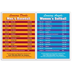 2" 1 Schedule Magnet 1 2" 1 Schedule Magnet 1