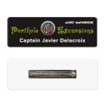 1 x 3 Name Badge - Pin Back - Gold 1 x 3 Name Badge - Pin Back - Gold