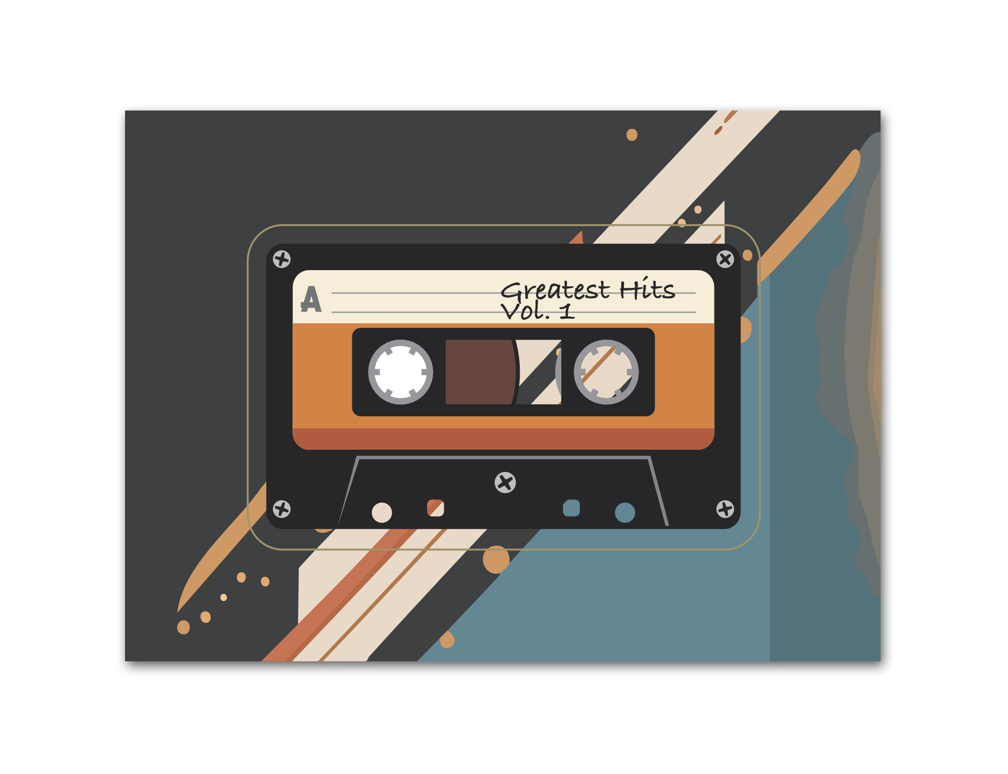 Picture Frame with Cassette Punch Out 1